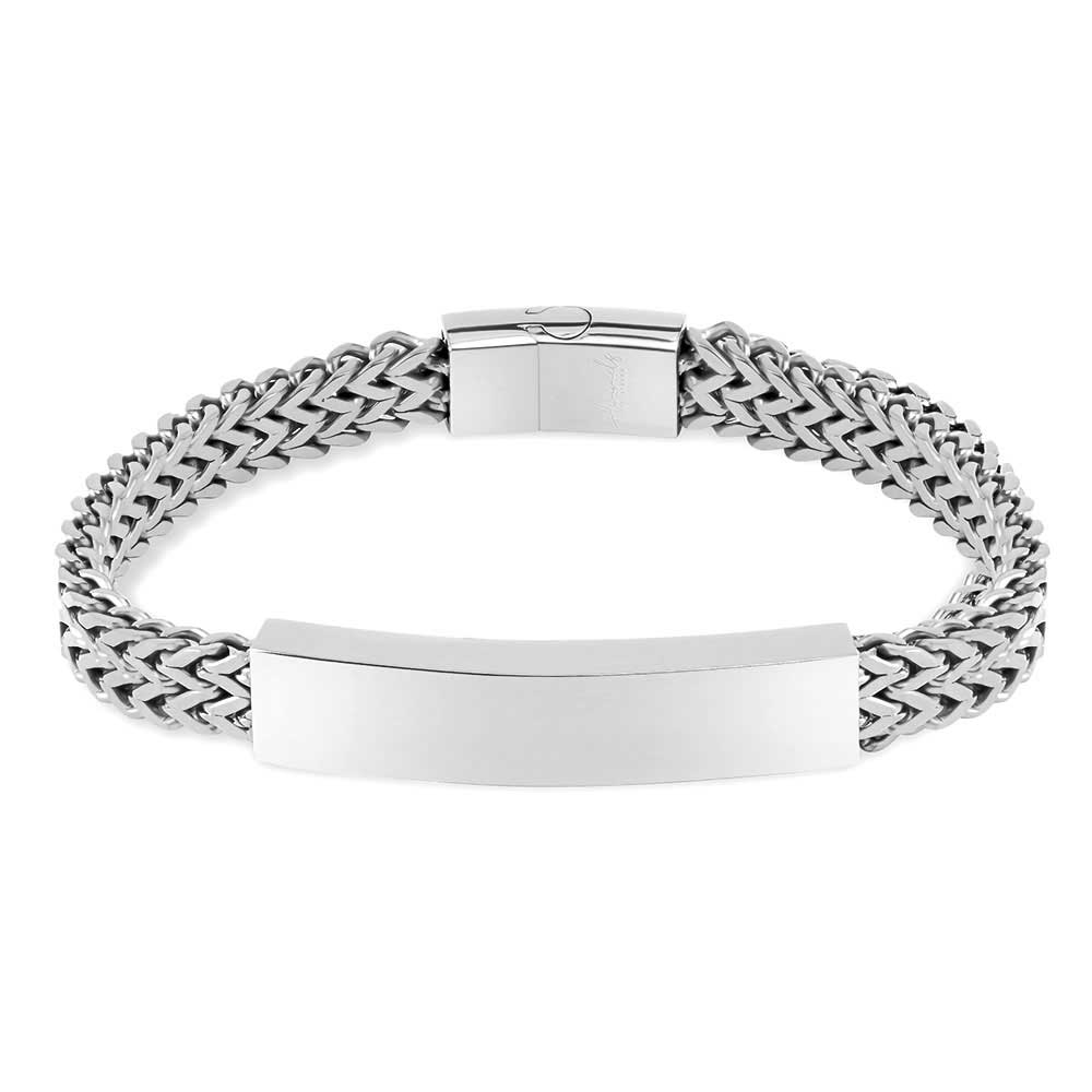 Ikonisches Herren-Armband für eine zweizeilge Gravur