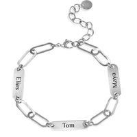 Venezianisches Herren Gravur-Armband "3 Namen"