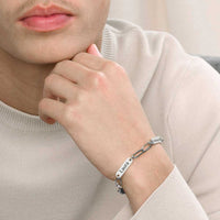 Für Herren: Venezianisches Gravur-Armband "4 Namen"