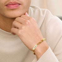Für Herren: Venezianisches Gravur-Armband "4 Namen"