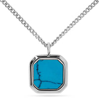 Für Herren: Naturstein-Halksette "Oktagon" - gravierbar