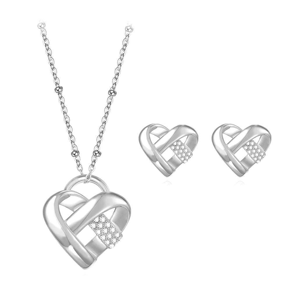 Herz-Schmuck-Set mit Gravur