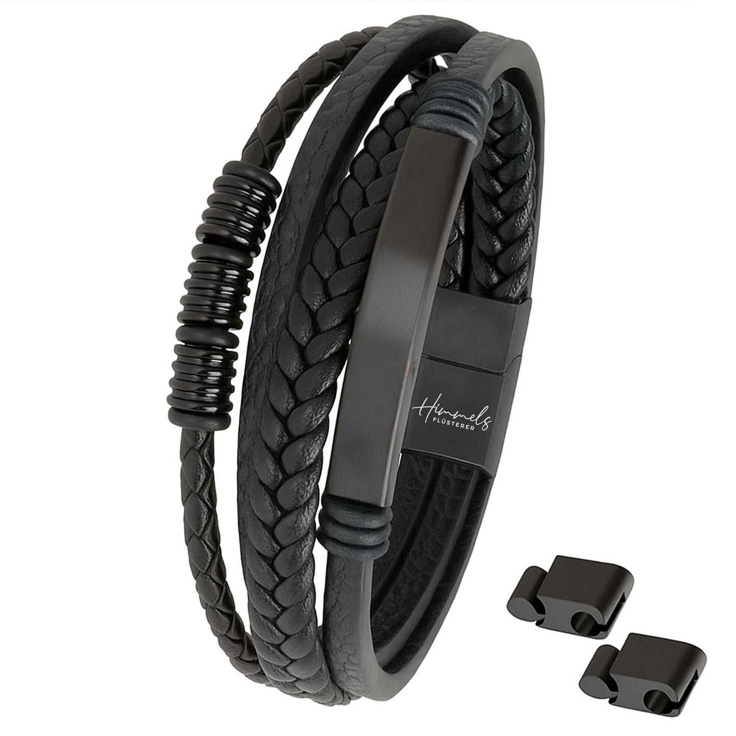 Für Herren: Leder Gravur-Armband Nr. 6