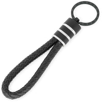 Für Herren: Leder Gravur-Schlüsselanhänger "Papa & Wir" für 2 Gravuren