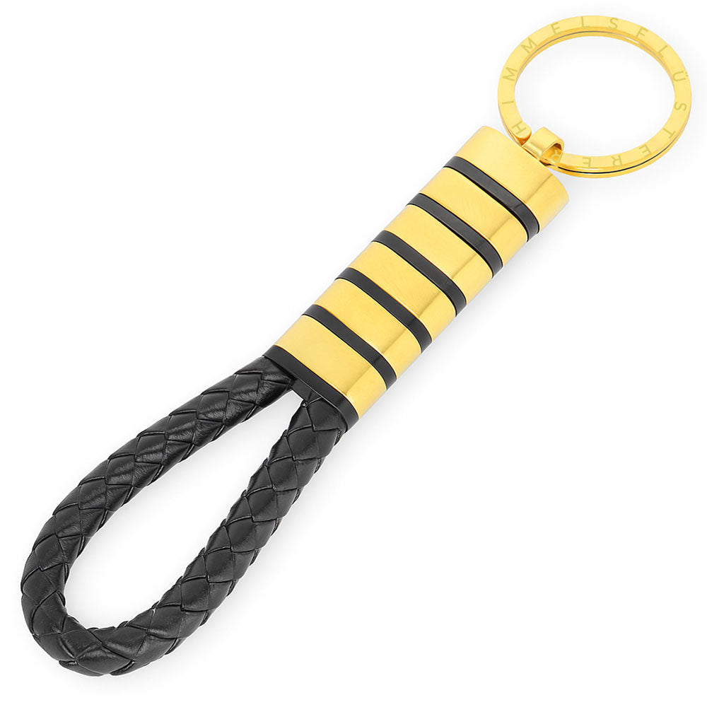 Für Herren: Leder Gravur-Schlüsselanhänger "Papa & Wir" für 5 Gravuren