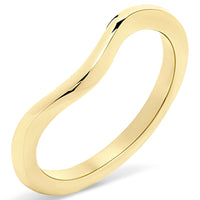 Wellen-Ring aus Edelstahl