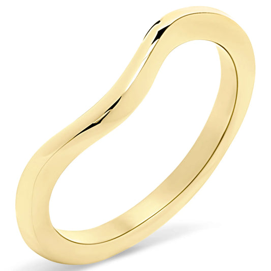 Wellen-Ring aus Edelstahl