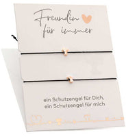 Engelarmband-Set mit Karte für Freundinnen