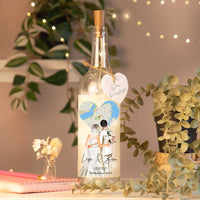 Personalisierte Lichterflasche "Brautpaar #2"