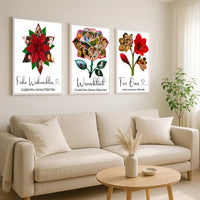 Personalisiertes Wandbild "Fotocollage #7 Blume"