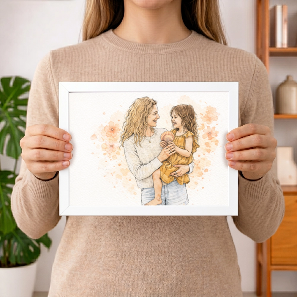 Personalisiertes Poster Portrait "Mama" | diverse Stile