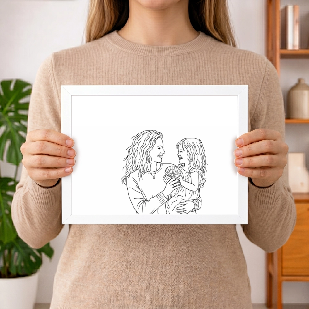 Personalisiertes Poster Portrait "Mama" | diverse Stile