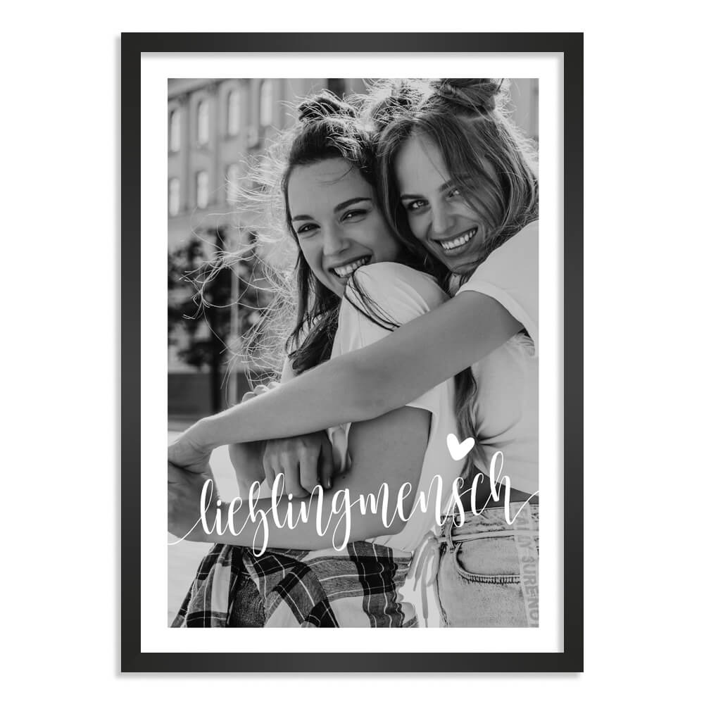 Kunstdruck-Poster Nr. 7 "Foto" als personalisiertes Geschenk mit deinem eigenem Foto