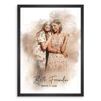 Kunstdruck-Poster Nr. 8 "Aquarell" als personalisiertes Geschenk mit deinem eigenem Foto | Handgefertigt in Bayern | DIN A4