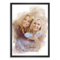 Kunstdruck-Poster Nr. 8 "Aquarell" als personalisiertes Geschenk mit deinem eigenem Foto | Handgefertigt in Bayern | DIN A4