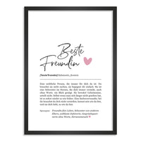 Kunstdruck-Poster Nr. 1 "Definition" als Geschenk