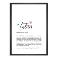 Kunstdruck-Poster Nr. 1 "Definition" als Geschenk