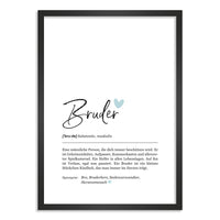 Kunstdruck-Poster Nr. 1 "Definition" als Geschenk