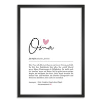 Kunstdruck-Poster Nr. 1 "Definition" als Geschenk