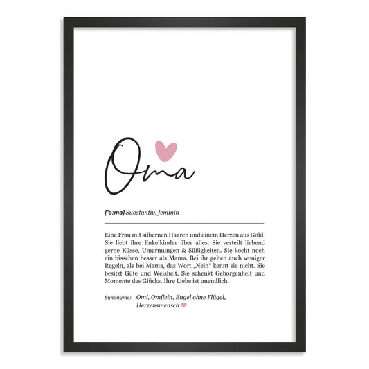 Kunstdruck-Poster Nr. 1 "Definition" als Geschenk