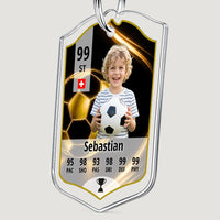 Kinder-Schlüsselanhänger: National-Team Fußball ID Card