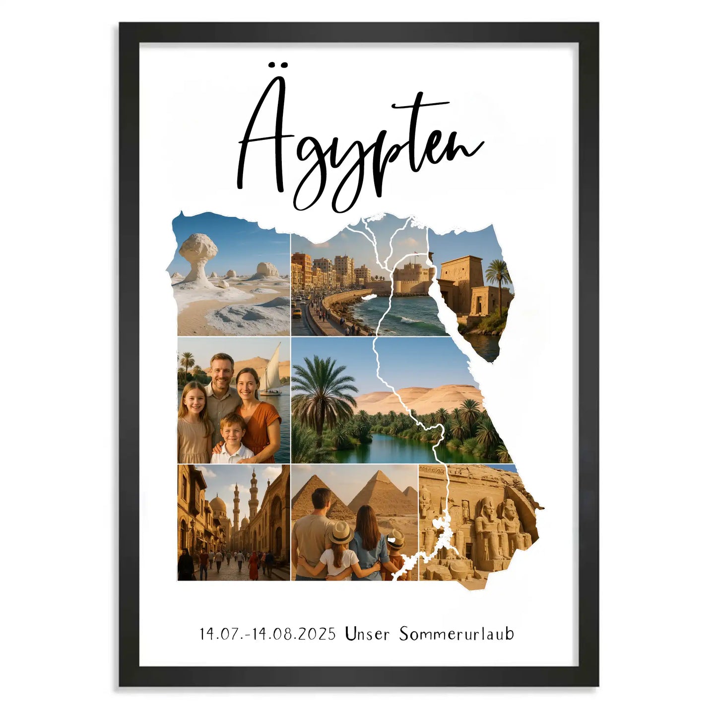 Personalisiertes Poster "Unser Urlaub"