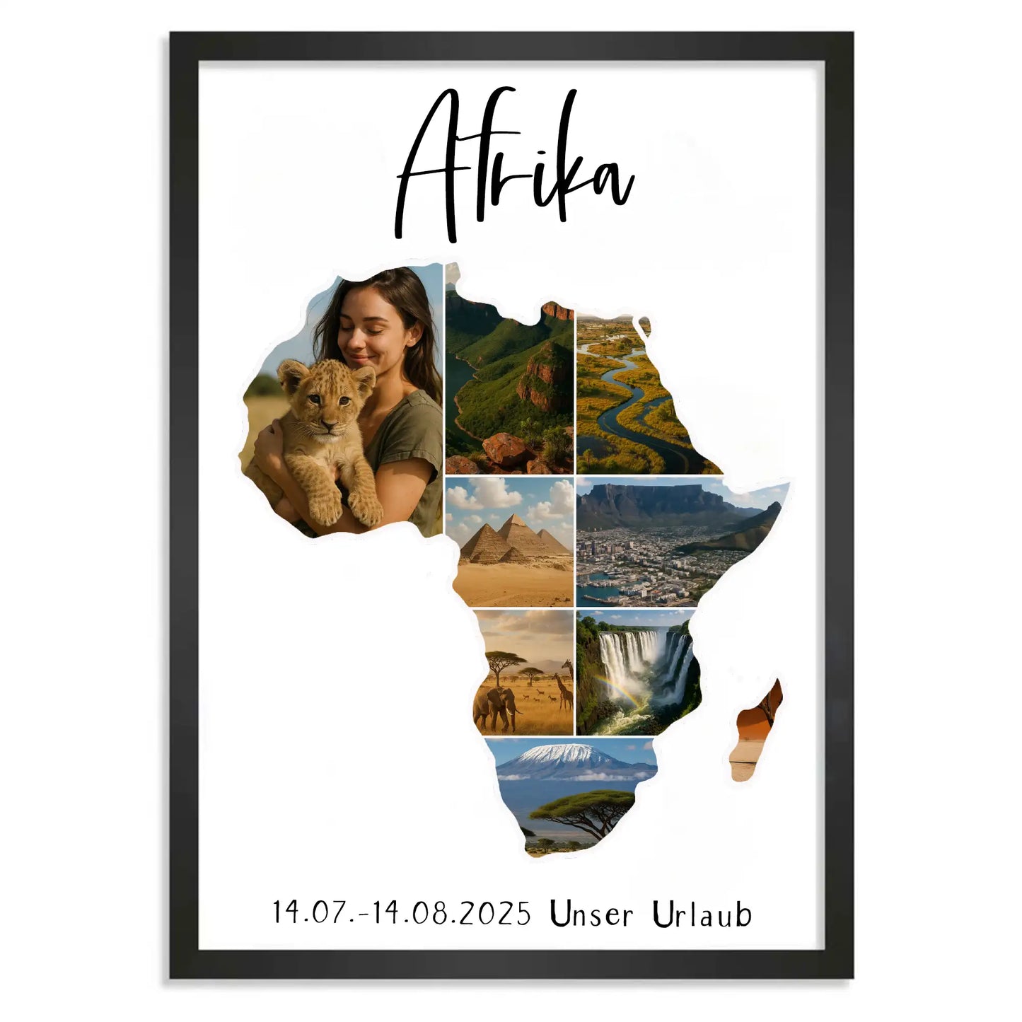 Personalisiertes Poster "Unser Urlaub"