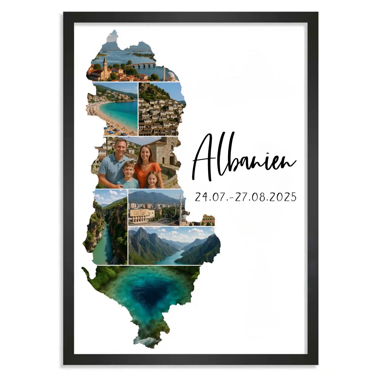 Personalisiertes Poster "Unser Urlaub"