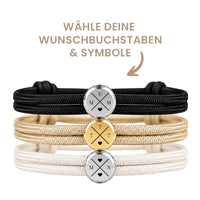 Segeltau Gravur-Armband für Wunsch-Initialen