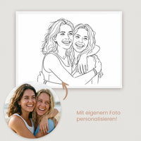 Personalisiertes Wandbild "LineArt"