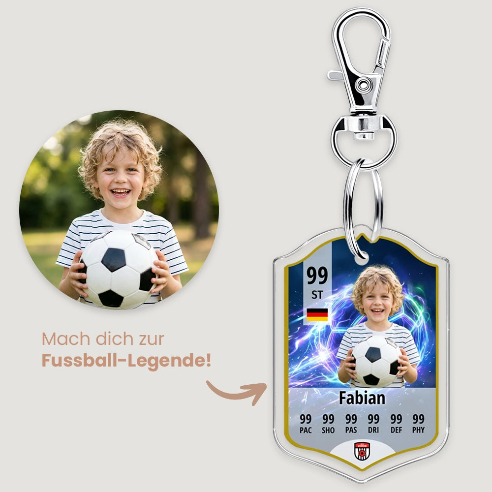Kinder-Schlüsselanhänger: Verein Fußball ID Card
