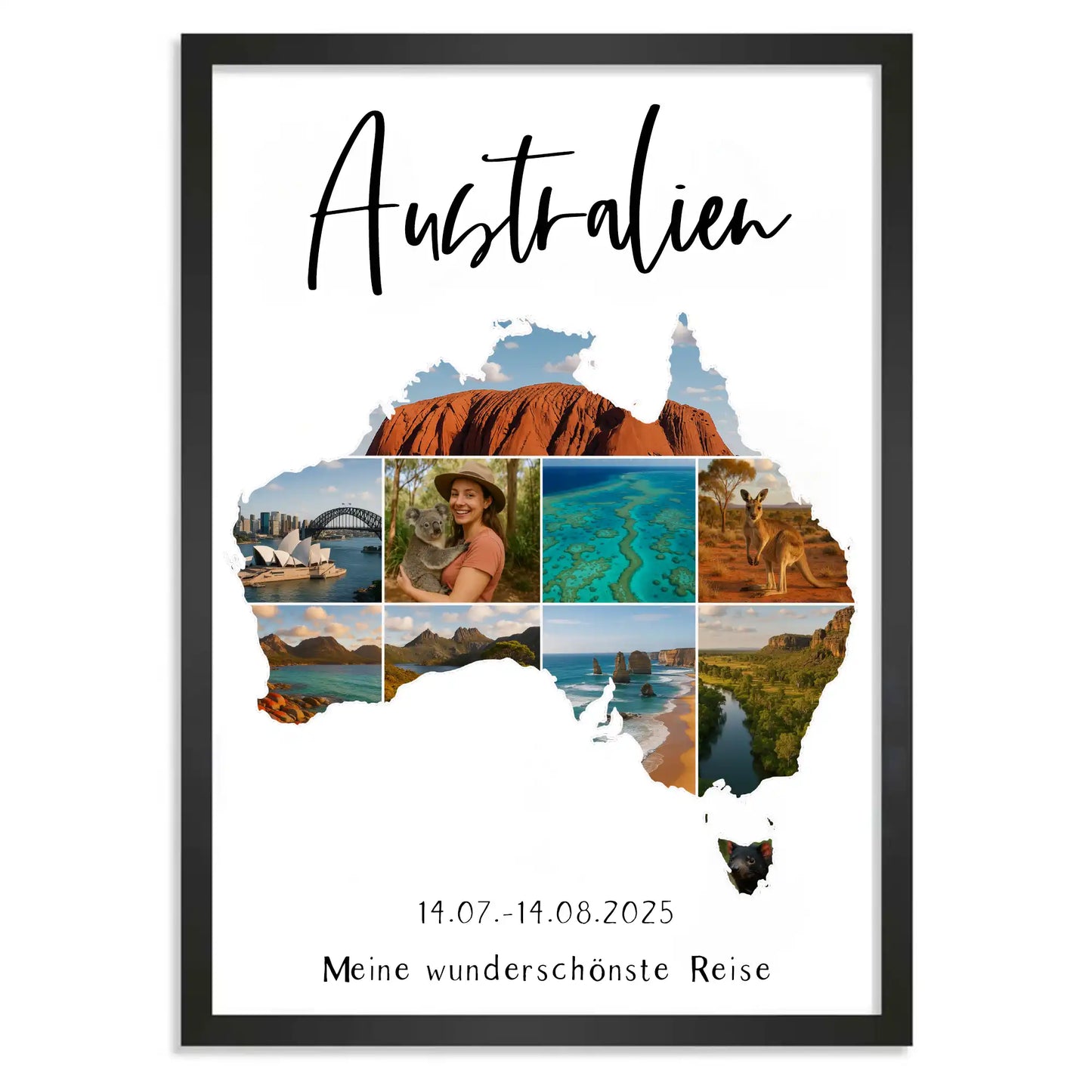 Personalisiertes Poster "Unser Urlaub"