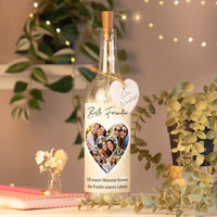 Personalisierte Lichterflasche "Das Puzzleteil, dass uns zusammenhält #1"