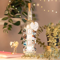 Personalisierte Lichterflasche "Fotocollage #4"