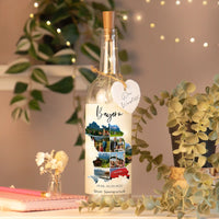Personalisierte Lichterflasche "Unser Urlaub"