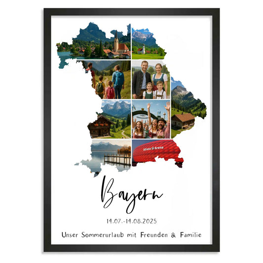 Personalisiertes Poster "Unser Urlaub"