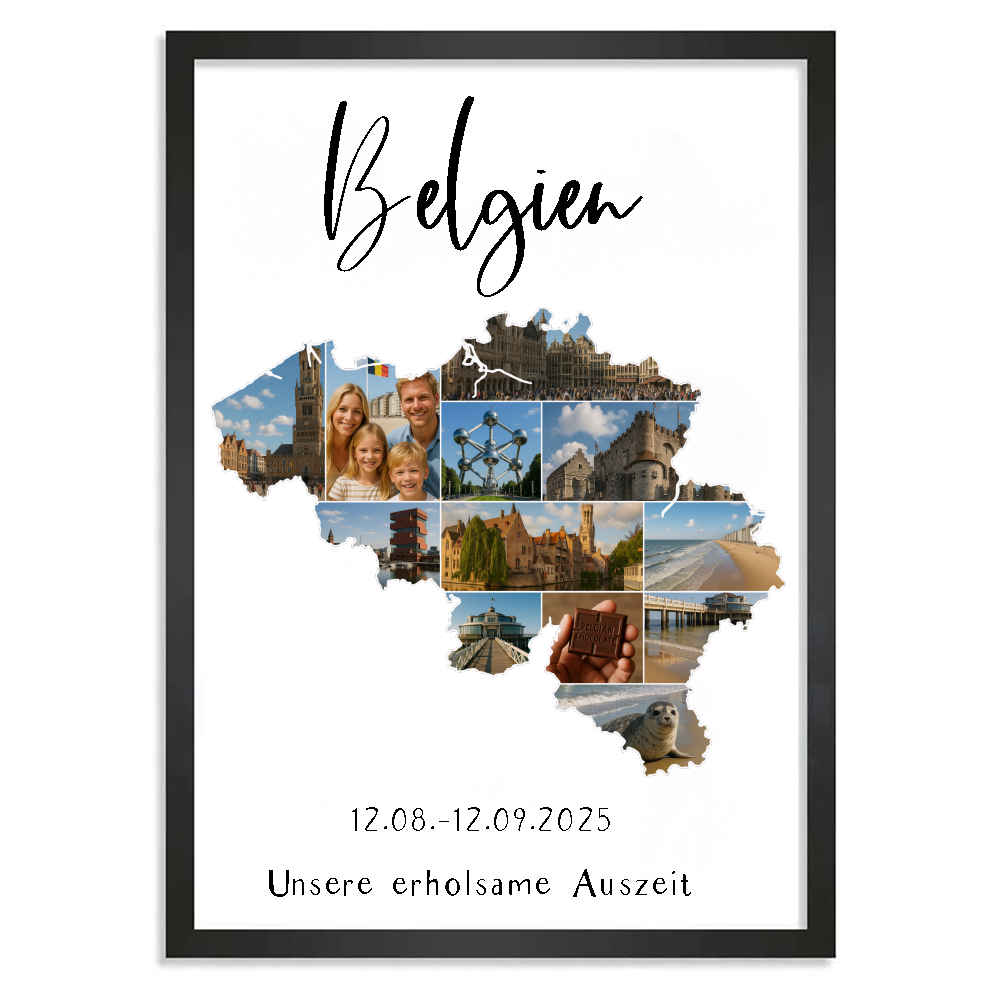 Personalisiertes Poster "Unser Urlaub"