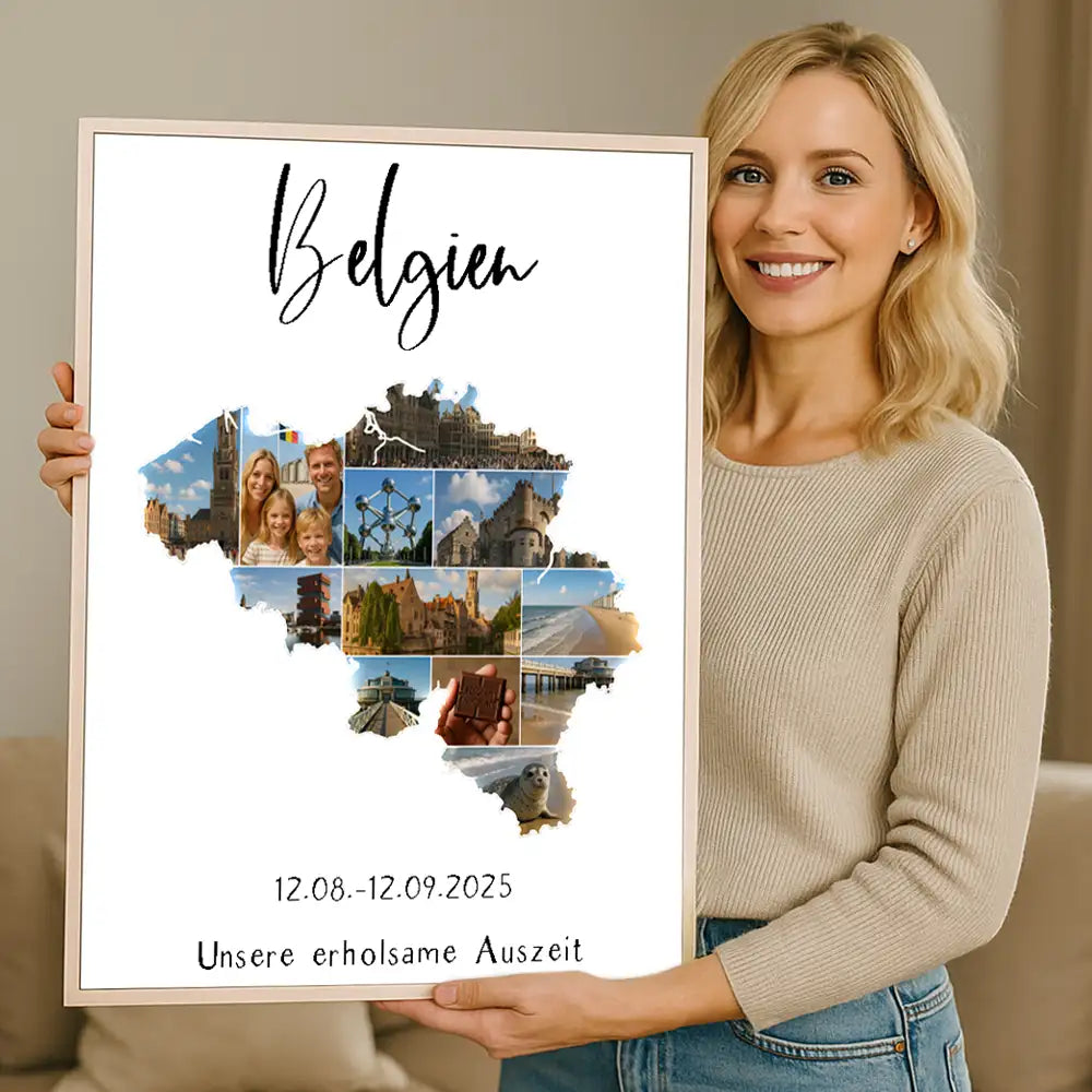 Personalisiertes Wandbild "Unser Urlaub"