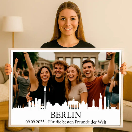 Personalisiertes Wandbild "Unsere Städtereise"