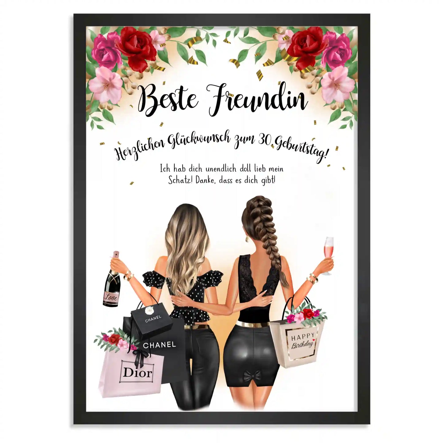 Personalisiertes Poster "Auf uns!"