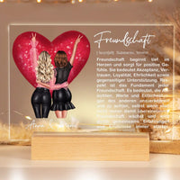 Personalisiertes Bild auf Acrylglas "Definition unserer Freundschaft"