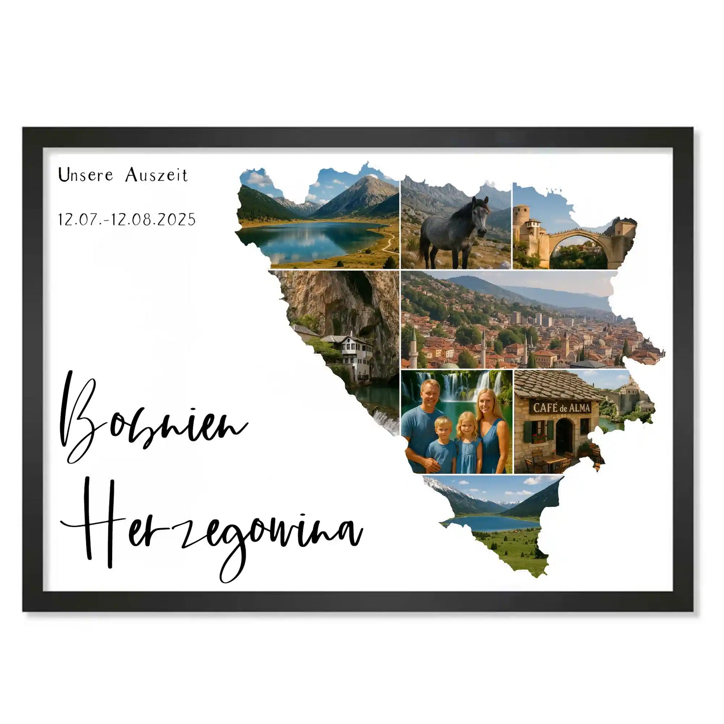 Personalisiertes Poster "Unser Urlaub"