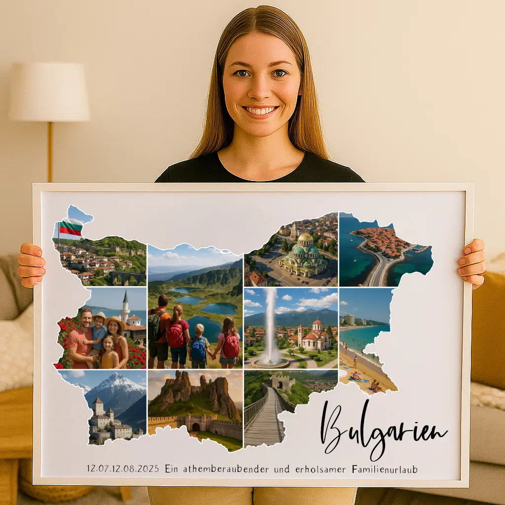 Personalisiertes Wandbild "Unser Urlaub"