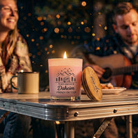 Personalisierte Anti-Mücken Duftkerze "Camping"