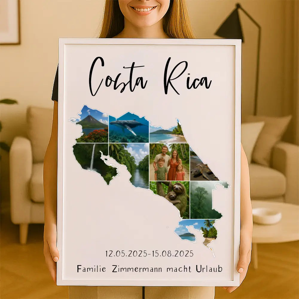 Personalisiertes Wandbild "Unser Urlaub"