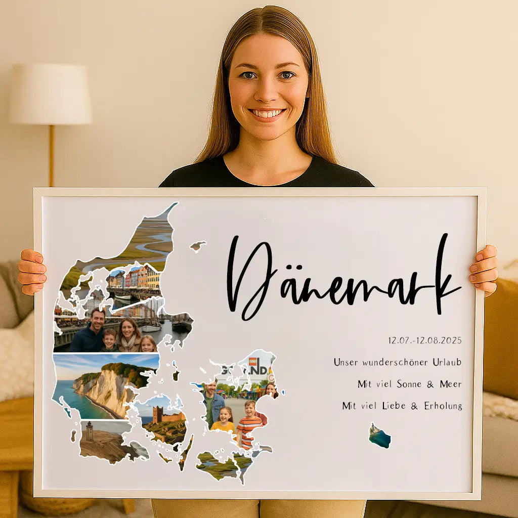Personalisiertes Wandbild "Unser Urlaub"
