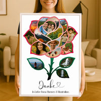 Personalisiertes Wandbild "Fotocollage #7 Blume"