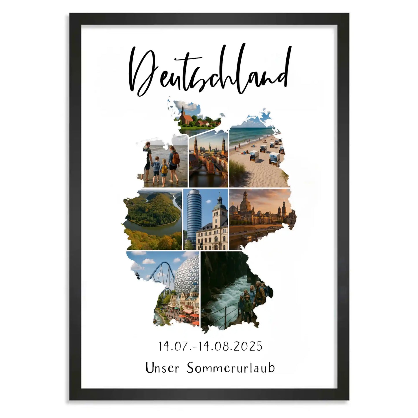 Personalisiertes Poster "Unser Urlaub"