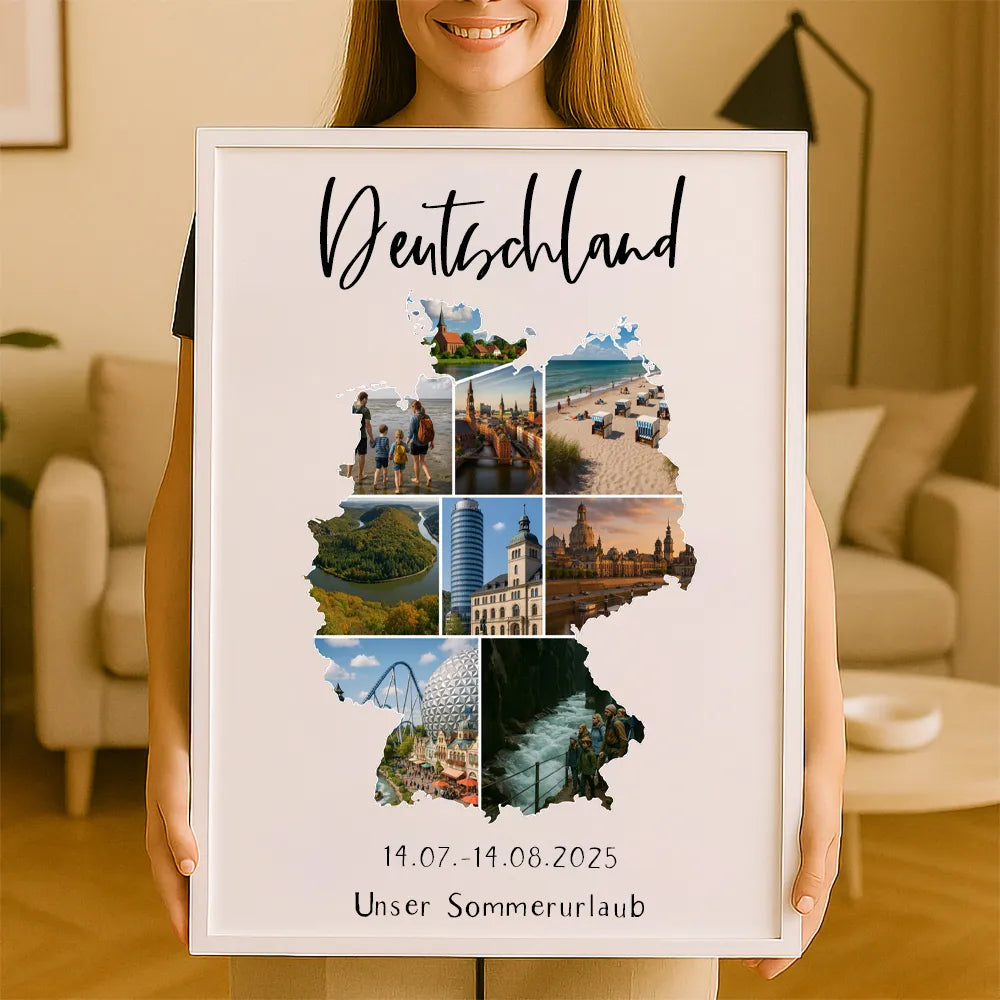 Personalisiertes Wandbild "Unser Urlaub"