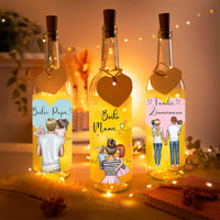 Personalisierte Lichterflasche "My Family #2"